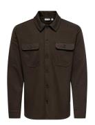 Onsnewkodyl Overshirt Sweat Noos Brown ONLY & SONS
