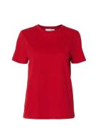 Slfmyessential Ss O-Neck Tee Noos Red Selected