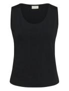 Kaarina Jersey Top Black Kaffe