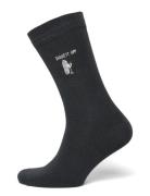 Embroidery Bamboo Sock Grey Lindbergh
