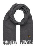 Plain Lambswool Scarf Grey Lyle & Scott