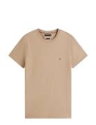 Stretch Slim Fit Tee Beige Tommy Hilfiger