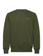 Reg Shield Cneck Sweat Khaki GANT