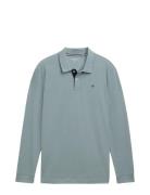 Basic Polo With Contrast Blue Tom Tailor