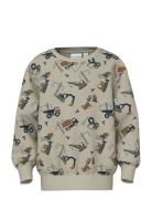 Nmmvimo Ls Nreg Aop Sweat Bru Beige Name It