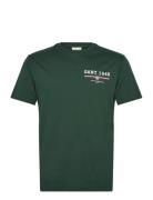 Graphic Ss T-Shirt Green GANT
