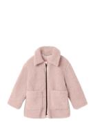 Nmnnalo Long Sherpa Jkt Solid Lil Pink Lil'Atelier