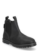 Booties - Flat - With Elastic Black ANGULUS