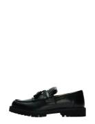 Slhhugo Leather Kiltie Tassel Loafer Black Selected