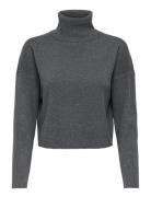 Onlama Life Ls Rib Rollneck Cc Knt Grey ONLY