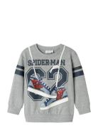 Nmmadam Spider Nreg Sweat Bru Mar Grey Name It