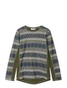 Nkmwillto Wool Ls Top Khaki Name It