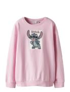Nkfakira Stitch Rlx Sweat Bru Wdi Pink Name It