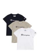 3 Pack Ss Tee Patterned Champion