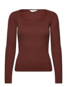 Ls Square Neck Brown Lee Jeans