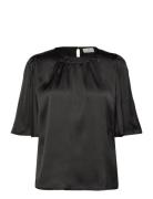 Kalinda Flared Blouse Black Kaffe