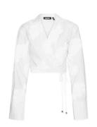 Wrap Cotton Shirt White ROTATE Birger Christensen