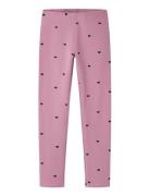 Nkfdavina Aop Swe Legging Bru Noos Pink Name It