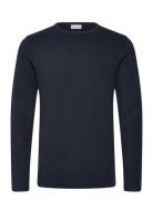 Basic O-Neck Tee L/S Navy Lindbergh