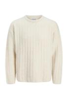 Jjebradley Carter Knit Crew Neck Ln Cream Jack & J S