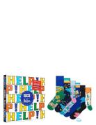 The Beatles 6-Pack Socks Gift Set Blue Happy Socks