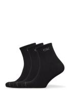 Ck Men Short Sock 3P Black Calvin Klein