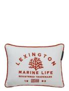 Marine Life Organic Cotton Canvas 40X30 Pillow White Lexington Home