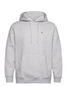 Tjm Reg S Flag Hoodie Grey Tommy Jeans