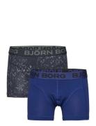 Cotton Stretch Boxer 2P Navy Björn Borg