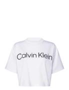 A-Ss Boxy Logo Graphic Tee White Calvin Klein