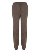 Rhvalencia Merino Wool Mw Trousers Brown Rosemunde