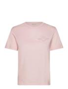 Reg Tonal Shield Ss T-Shirt Pink GANT
