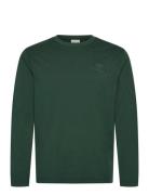 Reg Tonal Shield Ls T-Shirt Green GANT