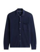 Essential Cotton Ls Over Shirt Navy Tommy Hilfiger