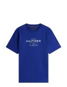 Hilfiger Stack Graphic Tee Blue Tommy Hilfiger