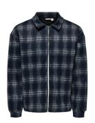 Onshendon Loose Ls Zip Overshirt Sweat Navy ONLY & SONS