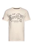 Heritage Brand Relaxed Tee Cream Superdry