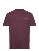 Script T-Shirt Burgundy Lyle & Scott