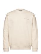 Script Brushback Crew Neck Sweatshirt Cream Lyle & Scott