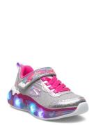 Girls Eternal Heart Lights Ton Of Love Silver Skechers