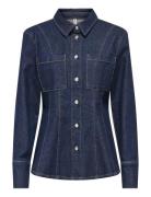 Onlrosie L/S Fitted Dnm Jacket Gua Blue ONLY