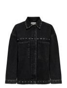 Onlemmie L/S Studded Dnm Shirt Azg Black ONLY