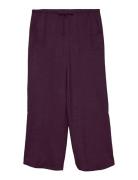 Vmmelaney Hw Loose Pant Wvn Noos Purple Vero Moda