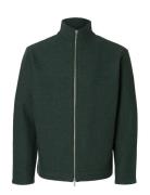 Slhnealy Ls Knit Full Zip Cardigan Khaki Selected