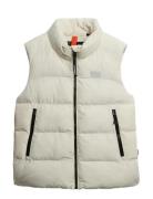 Sports Puffer Gilet Cream Superdry