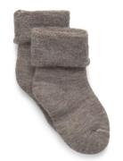 Minipop Wool Baby Sock Grey Minipop