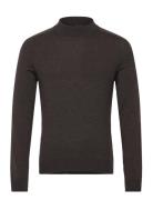 Merino Mock Neck Brown Morris