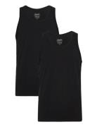 Claudio 2-Pack Tanktop Cotton Black Claudio