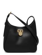 Leather Small Tanner Shoulder Bag Black Lauren Ralph Lauren