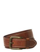 Jaccreta Leather Belt Styd Aw24 Brown Jack & J S